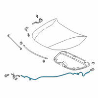 OEM 2022 Toyota Corolla Release Cable Diagram - 53630-02380