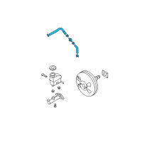 OEM 2010 Hyundai Elantra Hose Assembly-Brake Booster Vacuum Diagram - 59130-2H100