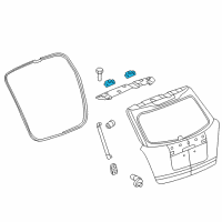 OEM Chevrolet Captiva Sport Hinge Diagram - 96661402