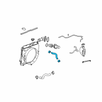 OEM Hummer Upper Hose Diagram - 15263235