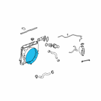 OEM 2007 Chevrolet Colorado Fan Shroud Diagram - 15117016