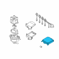 OEM 2000 Nissan Sentra Reman Engine Control Module Diagram - 2371M-4M803RE