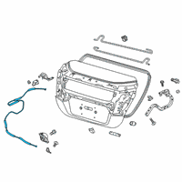 OEM 2019 Honda Clarity Cable, Trunk Open Diagram - 74880-TRT-003