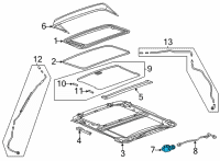 OEM 2020 Cadillac CT4 Motor Diagram - 84616658