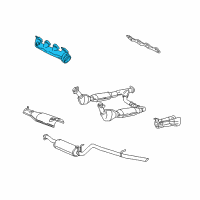 OEM 2002 Lincoln Blackwood Manifold Diagram - XL1Z-9431-BA