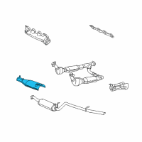 OEM 2002 Lincoln Blackwood Exhaust Shield Diagram - XL3Z-5G221-GA