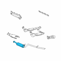 OEM 2002 Lincoln Blackwood Muffler Diagram - 2C6Z-5230-AA