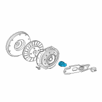 OEM 1999 Ford F-350 Super Duty Hub & Bearing Diagram - F81Z-7548-AC