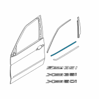 OEM 2015 BMW X6 Channel Sealing, Inside, Door, Front Left Diagram - 51-33-7-329-955