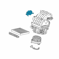 OEM 2015 Acura RDX Motor Assembly, Fresh/Recirculating Diagram - 79350-TR0-A01
