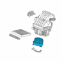 OEM Honda Civic Motor Set, Fan Diagram - 80030-TR0-305