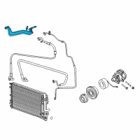 OEM 2013 Dodge Challenger Line-A/C Suction And Liquid Diagram - 68091028AD