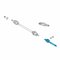 OEM 2011 Hyundai Tucson Bearing Bracket & Shaft Assembly Diagram - 49560-2S250