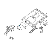 OEM 2014 Nissan Armada Holder-SUNVISOR Diagram - 96409-7S000