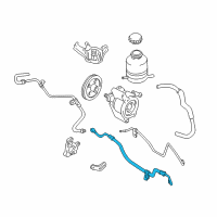 OEM 1996 Toyota RAV4 Pressure Hose Diagram - 44410-42011