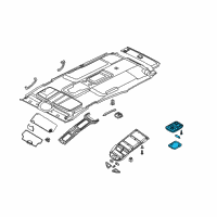 OEM 2007 Infiniti QX56 Lamp Assembly-Room Diagram - 26410-7S013