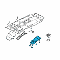 OEM 2005 Infiniti QX56 Lamp Assembly-Map Diagram - 26430-7S666