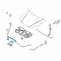 OEM 2007 Hyundai Accent Strip Assembly-Hood Seal Diagram - 86435-1E000