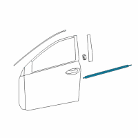 OEM 2016 Toyota Corolla Belt Molding Diagram - 75710-02310