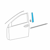 OEM 2019 Toyota Corolla Frame Molding Diagram - 75756-02030