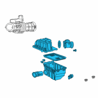 OEM 2003 Mercury Mountaineer Air Cleaner Assembly Diagram - 1L2Z-9600-BF