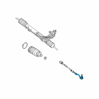 OEM 2011 BMW X5 Tie Rod End With Ball Joint Diagram - 32-10-6-793-497