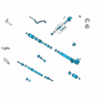 OEM 2000 Toyota Land Cruiser Gear Assembly Diagram - 44250-60050