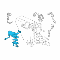 OEM 2000 Honda CR-V Valve Assembly, Electronic Air Control Diagram - 36450-P0D-004