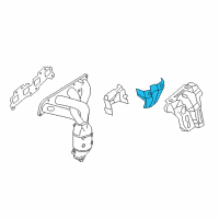 OEM 2020 Nissan Rogue Cover-Exhaust Manifold Diagram - 16590-3TA0B