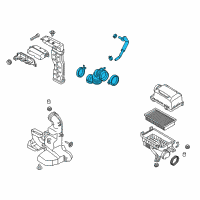 OEM 2018 Hyundai Accent Hose Assembly-Air Intake Diagram - 28140-H9250