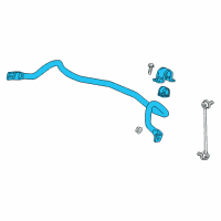 OEM 2019 Buick Cascada Stabilizer Bar Diagram - 13362390