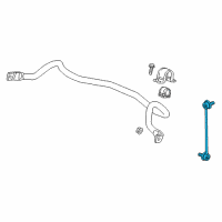 OEM Cadillac ELR Stabilizer Link Diagram - 13285628