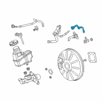 OEM 2016 Dodge Dart Hose-Brake Booster Vacuum Diagram - 68082161AF