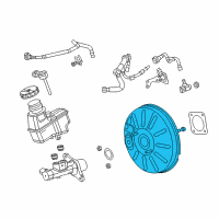 OEM Dodge Dart Booster-Power Brake Diagram - 68166807AB