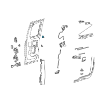 OEM 1999 Ford Windstar Latch Diagram - 3F2Z-16219A64-BA