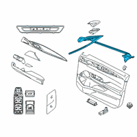 OEM 2019 BMW 640i xDrive Gran Turismo Channel Sealing, Inside, Door, Front Left Diagram - 51-33-7-392-345