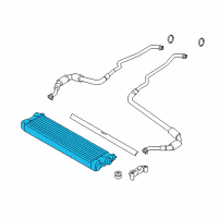 OEM 2020 BMW M5 Engine Oil Cooler Diagram - 17-21-2-284-260