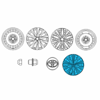 OEM 2022 Toyota Camry Wheel Cover Diagram - 42602-33190