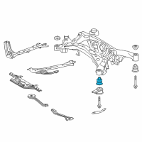 OEM 2019 Lexus RC F Cushion, Rear Suspension Diagram - 52271-24070