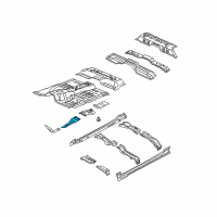 OEM 2001 Dodge Dakota Shield-Heat Diagram - 55364166AA