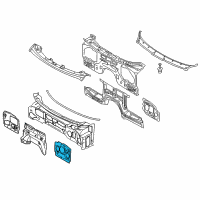 OEM 2019 BMW X6 Sound Insulation, Bulkhead, Left Diagram - 51-48-7-336-285