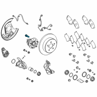 OEM 2016 Toyota Highlander Hub Assembly Wheel Stud Diagram - 90942-02082