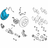 OEM 2021 Toyota Avalon Dust Shield Diagram - 47804-06010