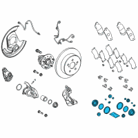 OEM 2020 Toyota Corolla Caliper Seal Kit Diagram - 04479-10091