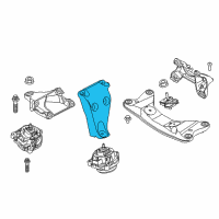 OEM 2016 BMW 428i xDrive Engine Mount Bracket Left Diagram - 22-11-6-860-273