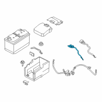 OEM 2014 Ford Transit Connect Negative Cable Diagram - DV6Z-14301-B