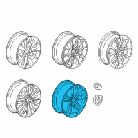 OEM 2018 Acura TLX Wheel (19X8J) Diagram - 42700-TZ3-A91