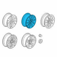 OEM 2020 Acura TLX Disk, Aluminum Wheel (17X7) (1/2J) (Enkei) Diagram - 42700-TZ3-A71