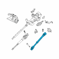 OEM 2008 Lincoln Navigator Lower Coupling Diagram - 8L1Z-3B676-A