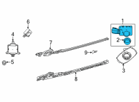 OEM 2020 Toyota Camry Park Sensor Diagram - 89341-06070-B1